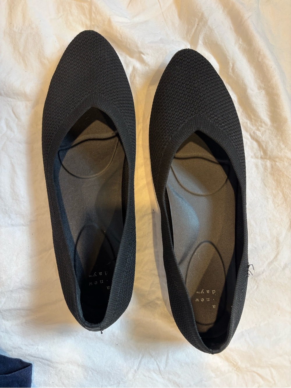 Women’s Black Knit Slip-On Shoes